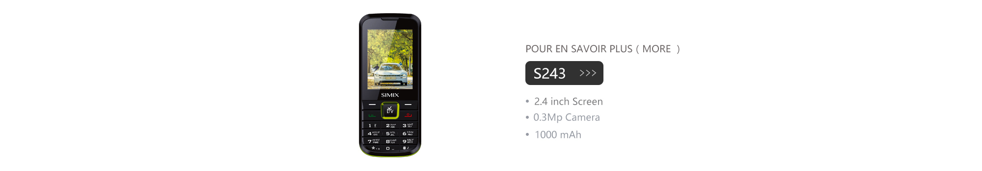 S243 Portable de fonction